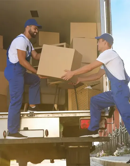 Checklist and packed boxes representing organized cross-country moving